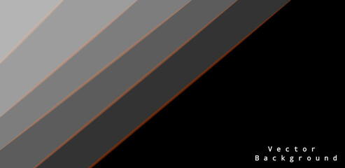 abstract black background with lines and copy space. vector illustration