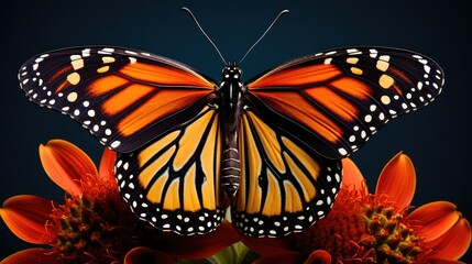 Fototapeta premium up orange and black background