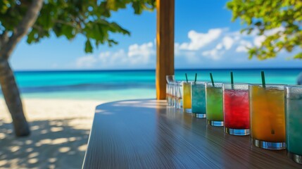 Fototapeta premium romantic beach theme for summer vacation