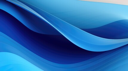 Fototapeta premium geometric abstract blue waves