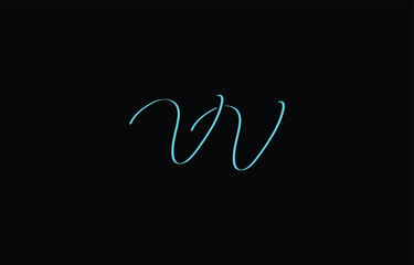 A minimal yet stylish depiction of white cursive lettering forming VV on a dark background, symbolizing elegance and simplicity.