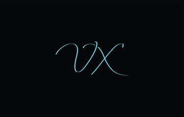 A minimal yet stylish depiction of white cursive lettering forming VX on a dark background, symbolizing elegance and simplicity.