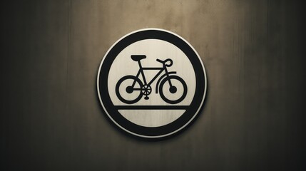Obraz premium bike road sign graphic