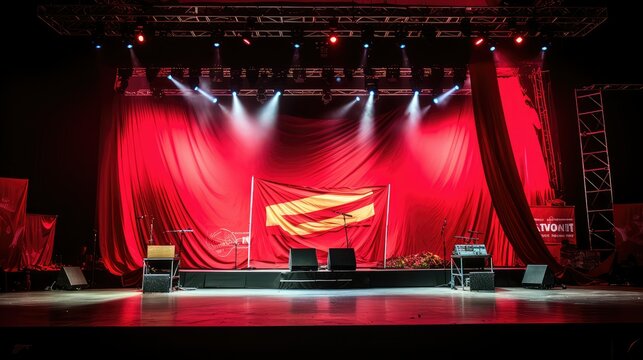 political red banners