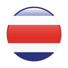 Costa Rica circle flag logo icon digital vector illustration