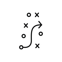 Strategy planning icon. vector graphics