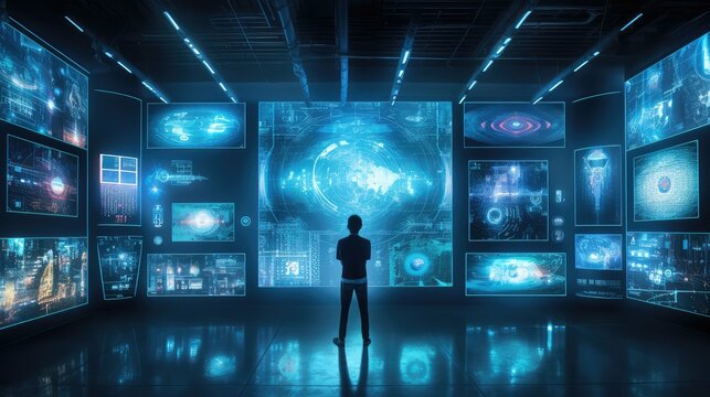 technology scifi wall