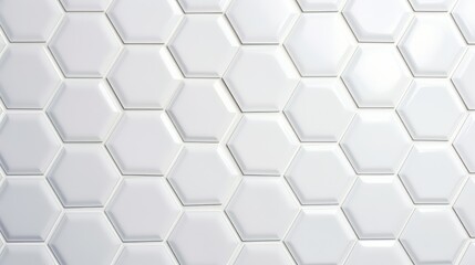 Naklejka premium tile white texture hexagon