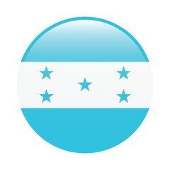 Honduras circle flag logo icon digital vector illustration