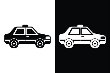 Clean Police Car Silhouettes & Symbols