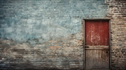 weathered wall and door background