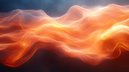 Transparent abstract flame patterns warm hues for energetic branding