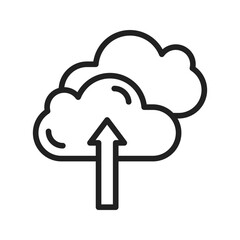 Upload to Cloud icon vector image. Suitable for mobile apps, web apps and print media.