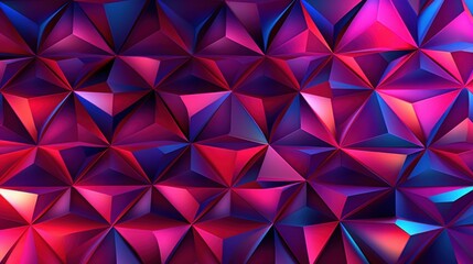 Fototapeta premium Abstract Crimson and Indigo Triangular Geometric Pattern Design Background Wallpaper