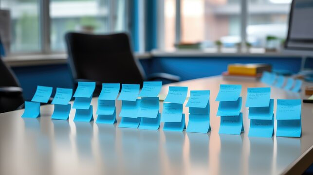 s blue sticky note
