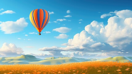 Fototapeta premium freedom blue and orange background