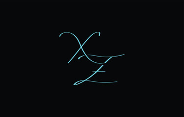 A minimal yet stylish depiction of white cursive lettering forming XZ on a dark background, symbolizing elegance and simplicity.
