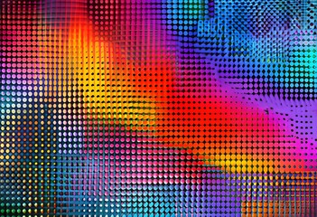 striking multicolored dot matrix that creates an abstract background, blending vibrant hues in a seamless pattern