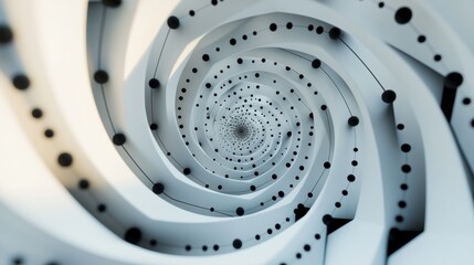 Spiral Dynamics: Geometric Patterns and Black Lines in Motion