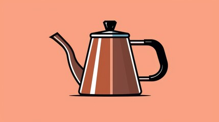 sleek coffee pot clip art
