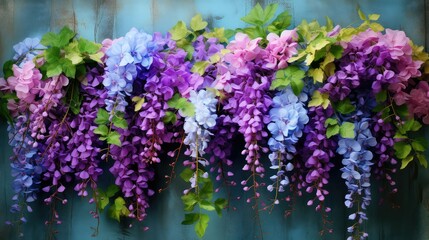 hyacinth purple and blue flowers