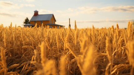 Obraz premium agriculture field of gold