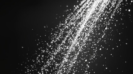 spray water drop droplet steam fog air on black background 