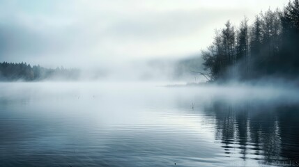 Fototapeta premium dreamy white fog