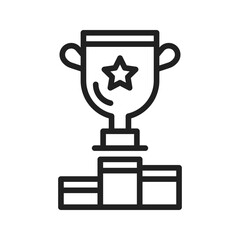 Winner icon vector image. Suitable for mobile apps, web apps and print media.