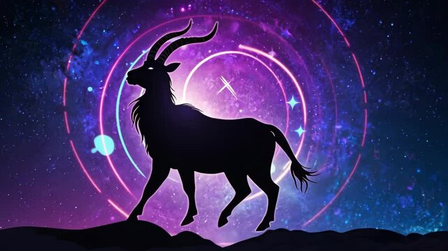 Capricorn zodiac sign. Astrology, horoscope and zodiac concept