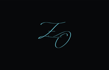 A minimal yet stylish depiction of white cursive lettering forming ZO on a dark background, symbolizing elegance and simplicity.