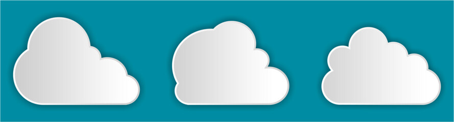 white cloud in blue background
