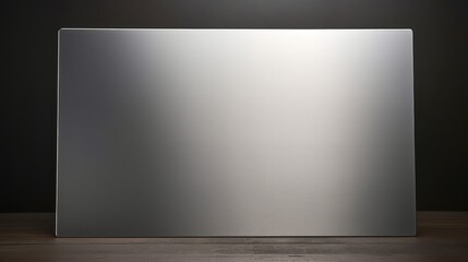 reflective brushed metal plate