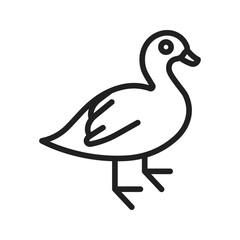 Duck icon vector image. Suitable for mobile apps, web apps and print media.