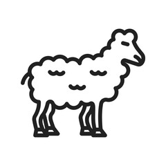 Lamb icon vector image. Suitable for mobile apps, web apps and print media.