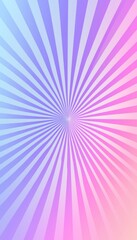 Obraz premium Abstract pastel pink and blue sunburst radial background.