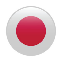 Japan flag circle icon vector illustration design