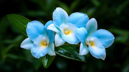  jade vine's vibrant turquoise blossoms