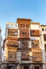 Historic Jeddah in Jeddah, Saudi Arabia. It is known as Al-Balad.