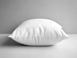 Naklejka premium High-end decorative pillow with a textured surface, giving an impression of a waveform. Sleek and modern design suitable for contemporary interior spaces.
