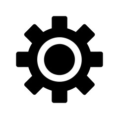gear icon on white background