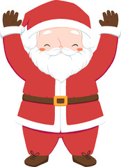 Santa waves hands