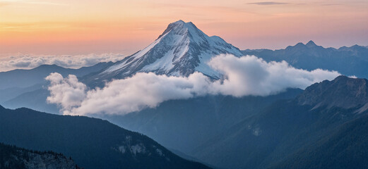 sunrise over the mountains