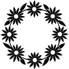 Beautiful Daisy Flower Vector – Simple Floral Illustration, Silhouette vector file of a Elegant Daisy Flower 