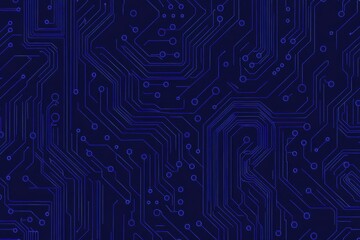 Blue Circuit Board Texture, Technology Background, Abstract Design, Digital Wallpaper