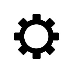 gear icon on white background