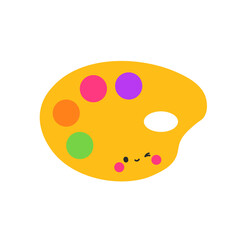 Fototapeta premium Cute Kawaii Stationery Palette