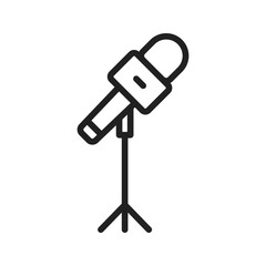 Mic Stand icon vector image. Suitable for mobile apps, web apps and print media.