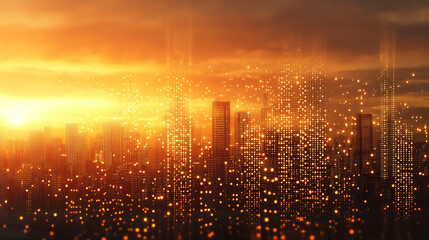 A processor chip symbolizes innovation and computational power, representing the heart of modern technology. The image conveys speed, intelligence, and progress with a futuristic and sleek aesthetic.
