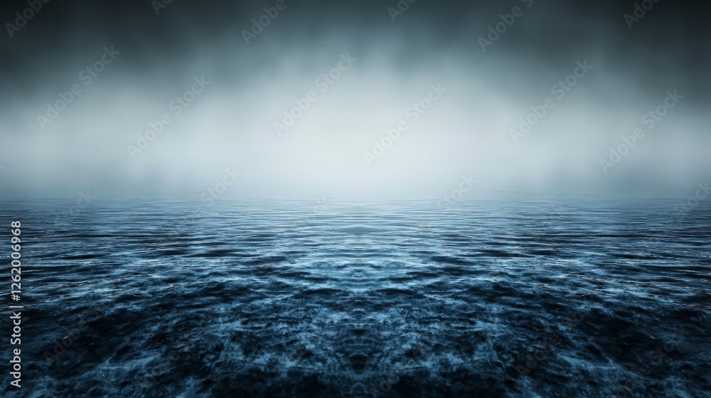 Poster abstract void of muted tones serene water reflection tranquil environment enigmatic concept